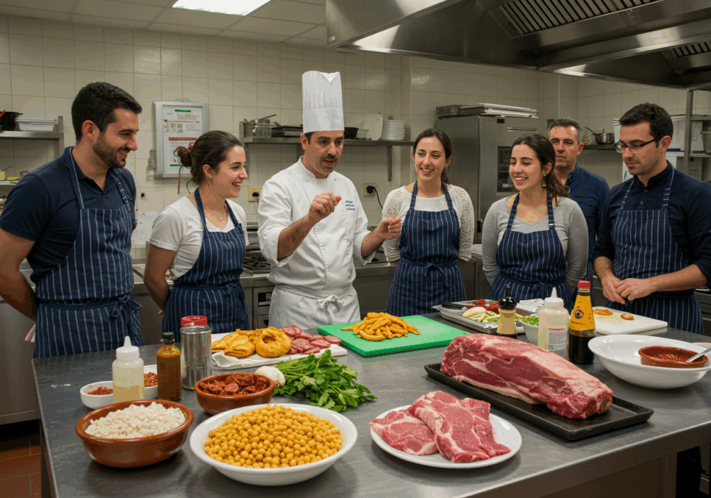 Clase de cocina madrileña, plan divertido y diferente en Madrid
